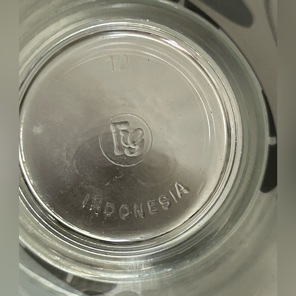 FIRNA COW BLACK AND WHITE ROTUND DRINKING GLASSES TUMBLERS LOT OF 10 - Picture 15 of 16